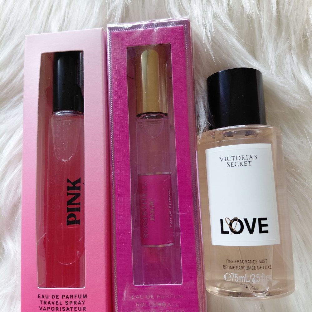 Victoria's Secret Pink and Gold Fragrance Set